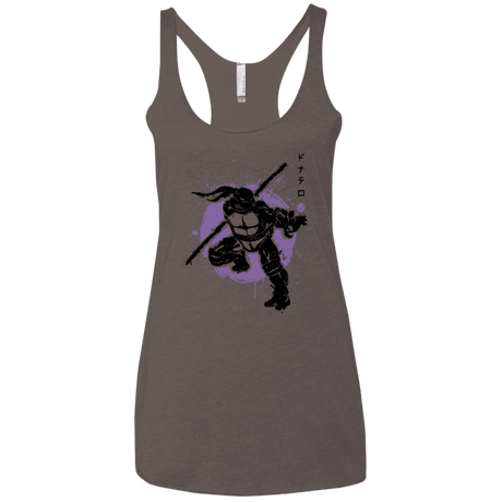 T-Shirts Macchiato / X-Small TMNT - Bo Warrior Women's Triblend Racerback Tank