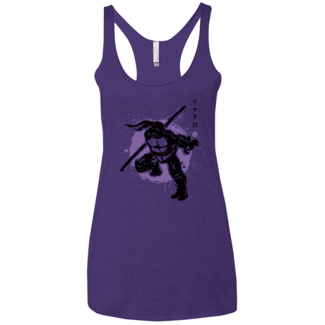 T-Shirts Purple Rush / X-Small TMNT - Bo Warrior Women's Triblend Racerback Tank
