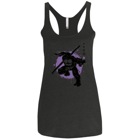 T-Shirts Vintage Black / X-Small TMNT - Bo Warrior Women's Triblend Racerback Tank