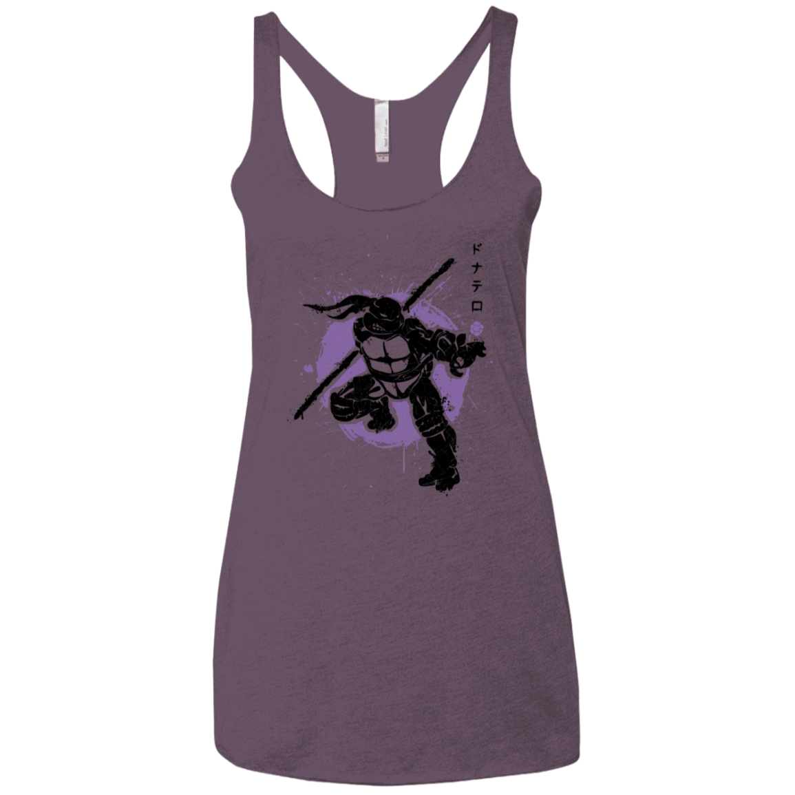 T-Shirts Vintage Purple / X-Small TMNT - Bo Warrior Women's Triblend Racerback Tank