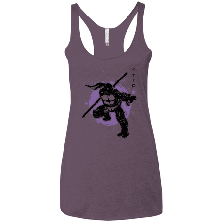T-Shirts Vintage Purple / X-Small TMNT - Bo Warrior Women's Triblend Racerback Tank
