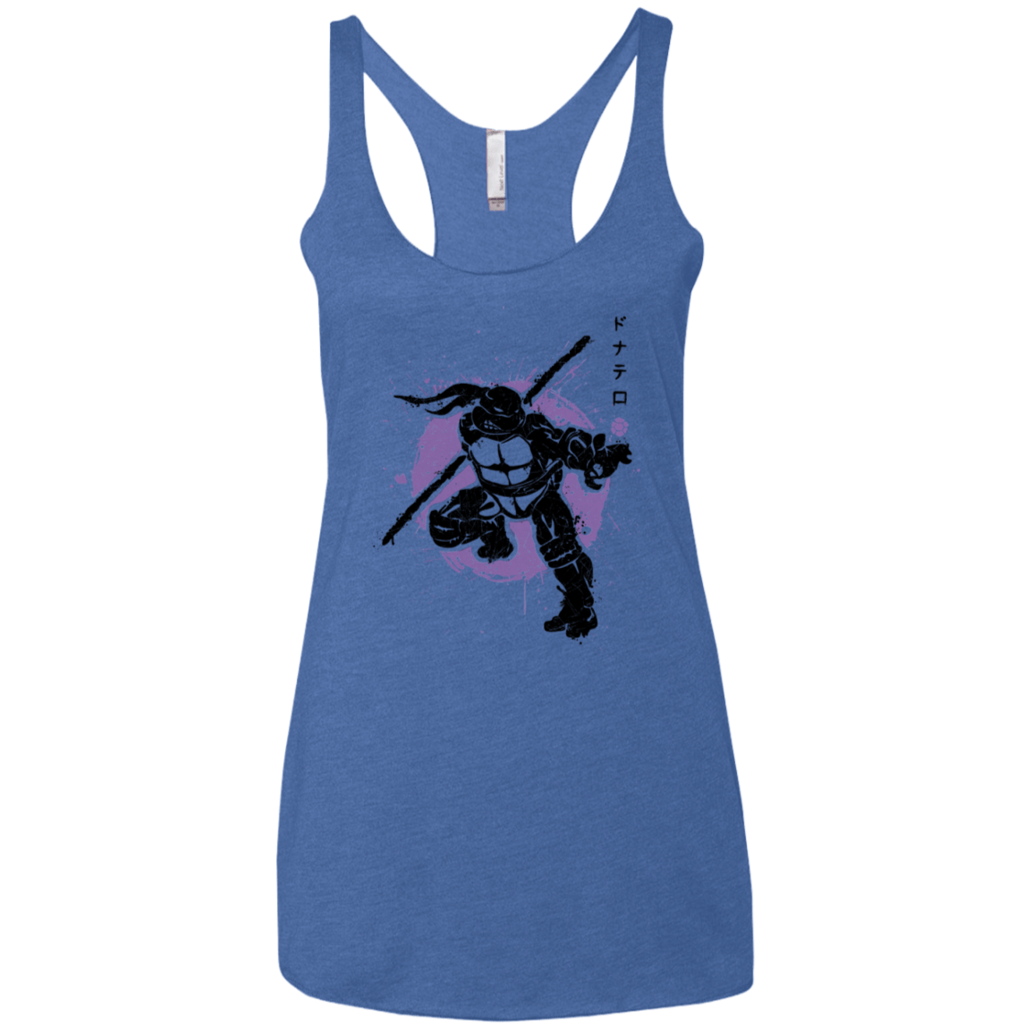 T-Shirts Vintage Royal / X-Small TMNT - Bo Warrior Women's Triblend Racerback Tank