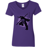 T-Shirts Purple / S TMNT - Bo Warrior Women's V-Neck T-Shirt