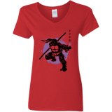 T-Shirts Red / S TMNT - Bo Warrior Women's V-Neck T-Shirt