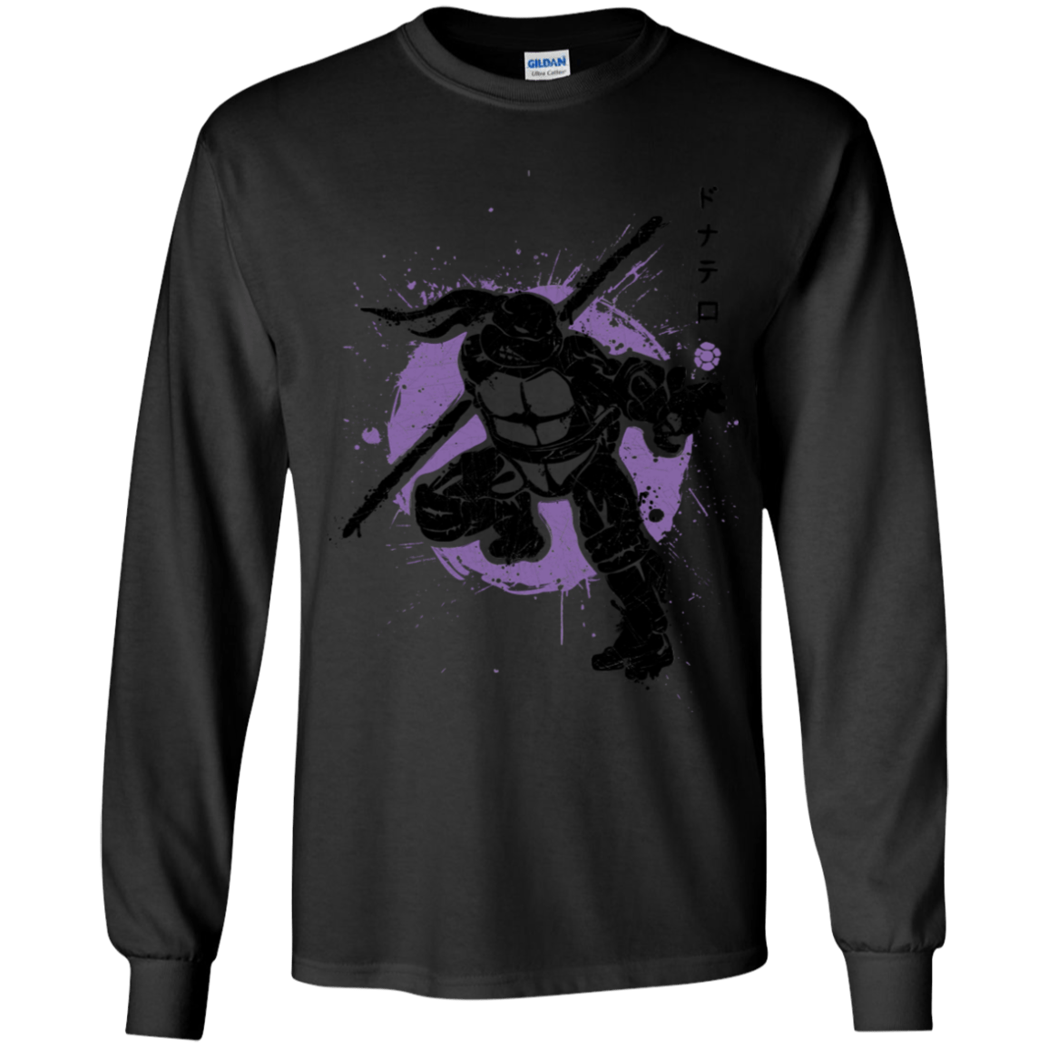 T-Shirts Black / YS TMNT - Bo Warrior Youth Long Sleeve T-Shirt