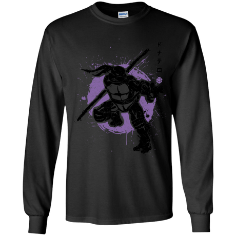 T-Shirts Black / YS TMNT - Bo Warrior Youth Long Sleeve T-Shirt