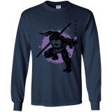 T-Shirts Navy / YS TMNT - Bo Warrior Youth Long Sleeve T-Shirt