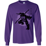 T-Shirts Purple / YS TMNT - Bo Warrior Youth Long Sleeve T-Shirt