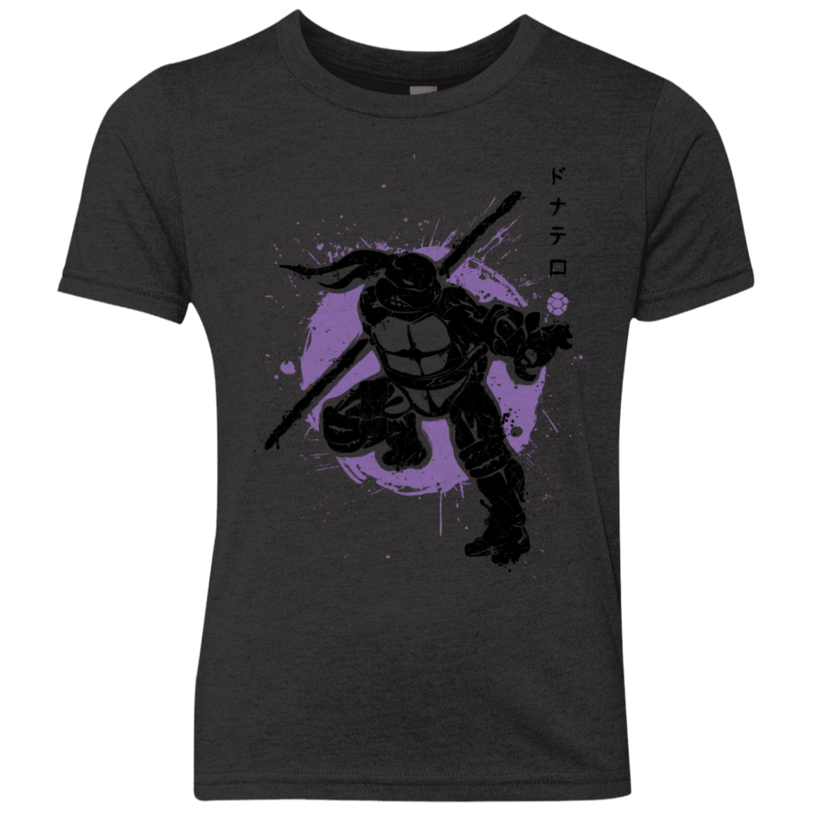 T-Shirts Vintage Black / YXS TMNT - Bo Warrior Youth Triblend T-Shirt