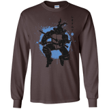 T-Shirts Dark Chocolate / S TMNT - Katana Warrior Men's Long Sleeve T-Shirt