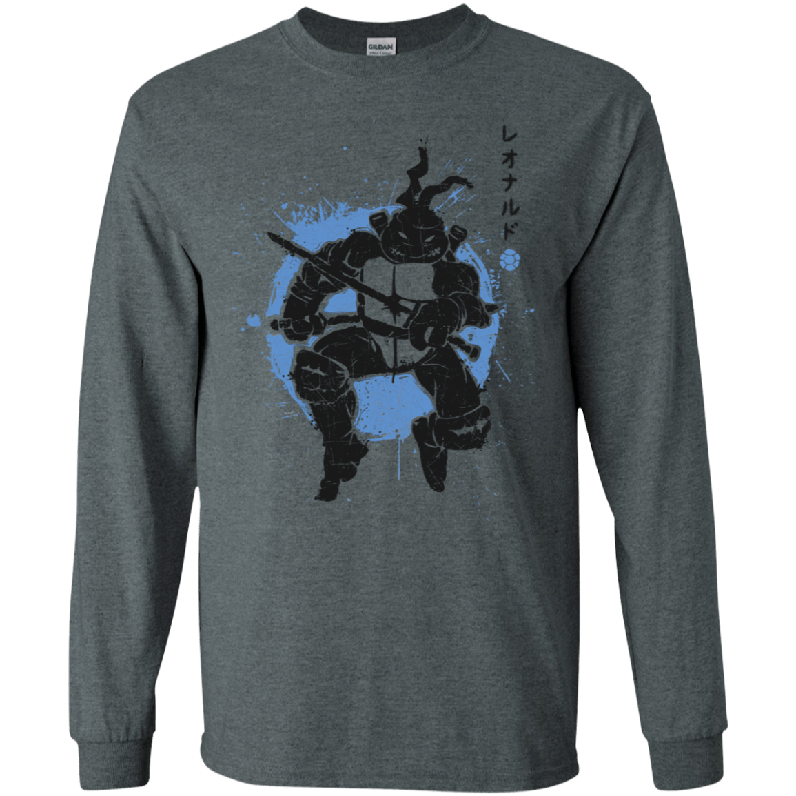 T-Shirts Dark Heather / S TMNT - Katana Warrior Men's Long Sleeve T-Shirt