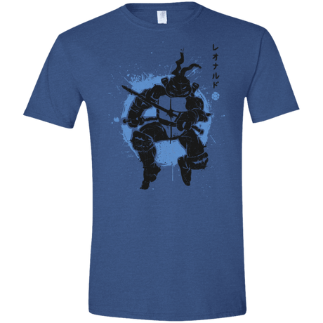T-Shirts Heather Royal / X-Small TMNT - Katana Warrior Men's Semi-Fitted Softstyle