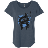 T-Shirts Indigo / X-Small TMNT - Katana Warrior Triblend Dolman Sleeve