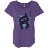 T-Shirts Purple Rush / X-Small TMNT - Katana Warrior Triblend Dolman Sleeve