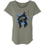 T-Shirts Venetian Grey / X-Small TMNT - Katana Warrior Triblend Dolman Sleeve