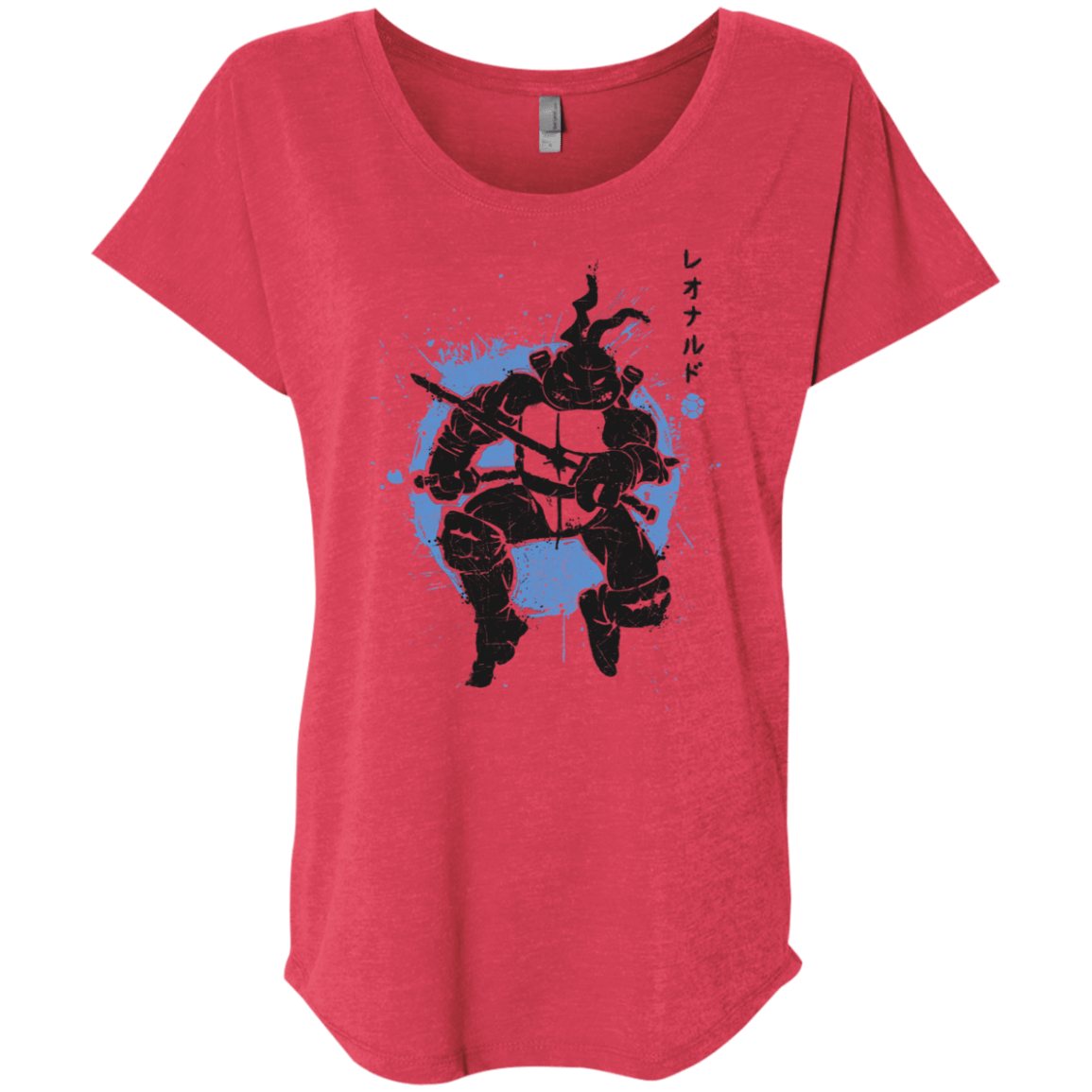 T-Shirts Vintage Red / X-Small TMNT - Katana Warrior Triblend Dolman Sleeve