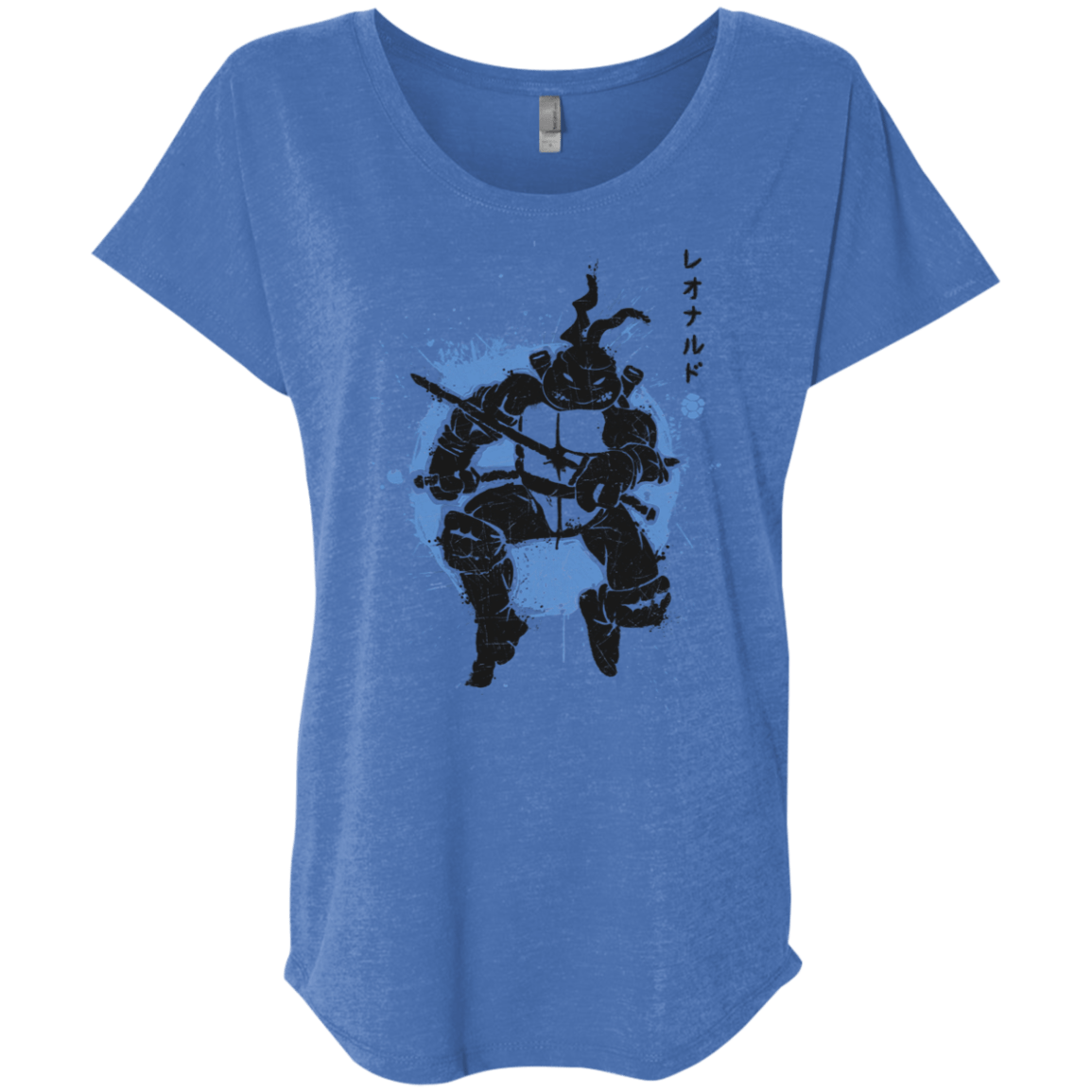 T-Shirts Vintage Royal / X-Small TMNT - Katana Warrior Triblend Dolman Sleeve
