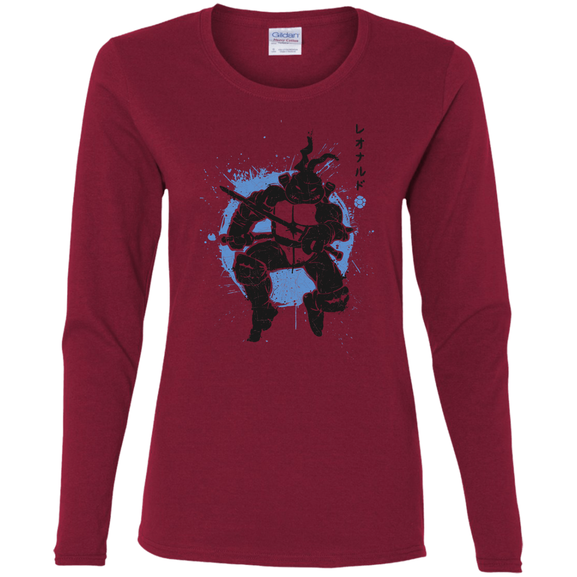 T-Shirts Cardinal / S TMNT - Katana Warrior Women's Long Sleeve T-Shirt