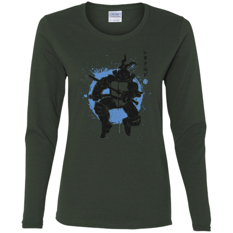 T-Shirts Forest / S TMNT - Katana Warrior Women's Long Sleeve T-Shirt