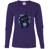 T-Shirts Purple / S TMNT - Katana Warrior Women's Long Sleeve T-Shirt