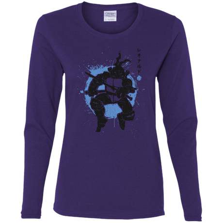 T-Shirts Purple / S TMNT - Katana Warrior Women's Long Sleeve T-Shirt