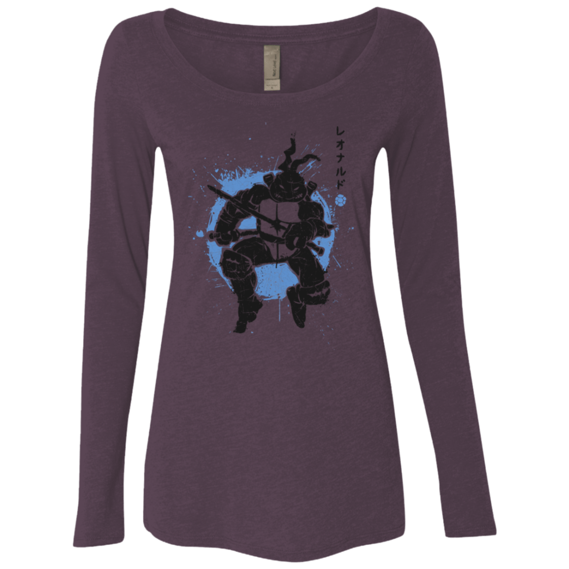 T-Shirts Vintage Purple / S TMNT - Katana Warrior Women's Triblend Long Sleeve Shirt