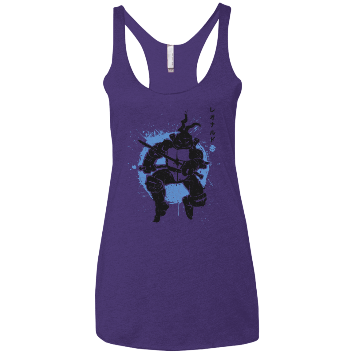 T-Shirts Purple Rush / X-Small TMNT - Katana Warrior Women's Triblend Racerback Tank