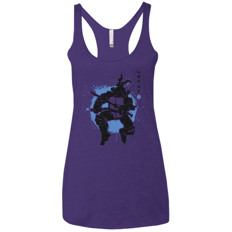 T-Shirts Purple Rush / X-Small TMNT - Katana Warrior Women's Triblend Racerback Tank