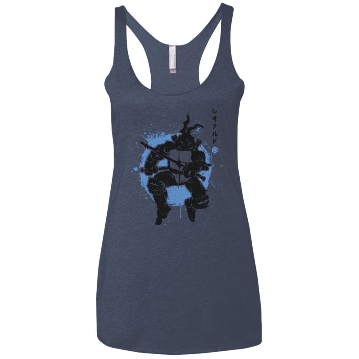 T-Shirts Vintage Navy / X-Small TMNT - Katana Warrior Women's Triblend Racerback Tank