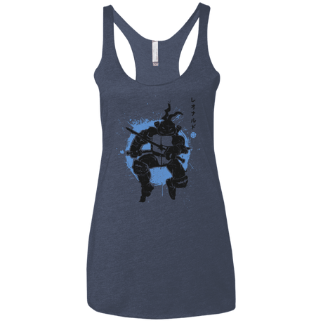 T-Shirts Vintage Navy / X-Small TMNT - Katana Warrior Women's Triblend Racerback Tank