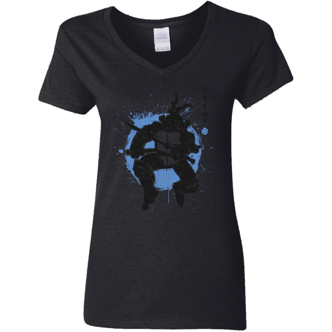 T-Shirts Black / S TMNT - Katana Warrior Women's V-Neck T-Shirt