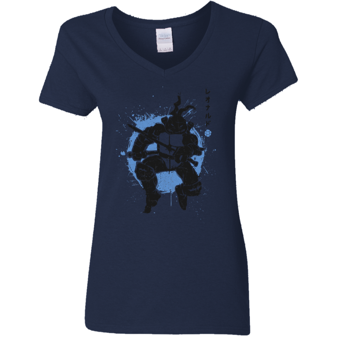 T-Shirts Navy / S TMNT - Katana Warrior Women's V-Neck T-Shirt