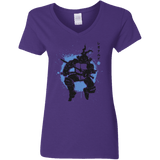 T-Shirts Purple / S TMNT - Katana Warrior Women's V-Neck T-Shirt