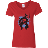 T-Shirts Red / S TMNT - Katana Warrior Women's V-Neck T-Shirt