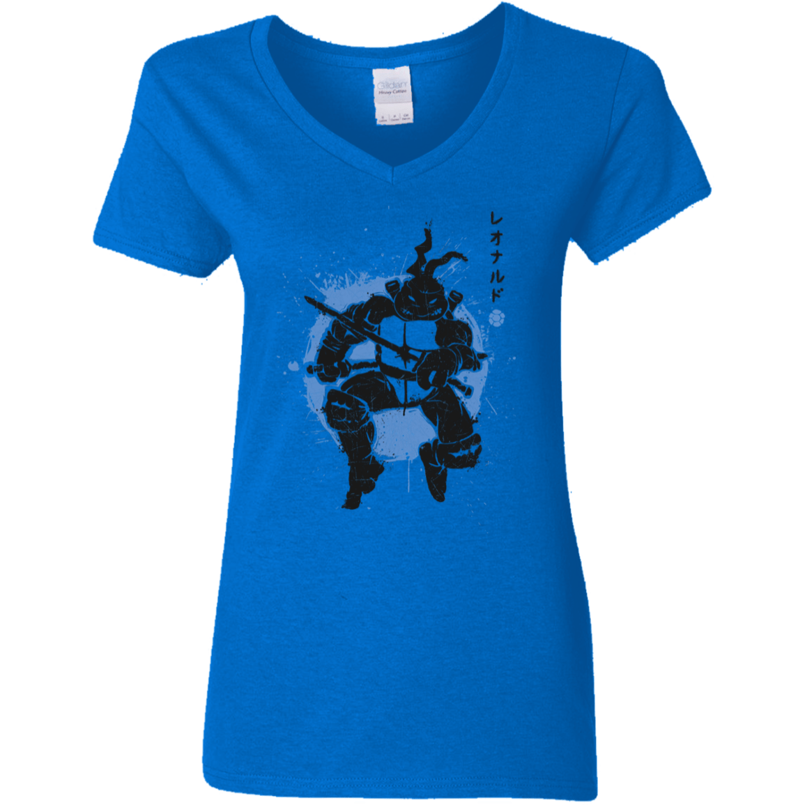 T-Shirts Royal / S TMNT - Katana Warrior Women's V-Neck T-Shirt