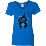 T-Shirts Royal / S TMNT - Katana Warrior Women's V-Neck T-Shirt