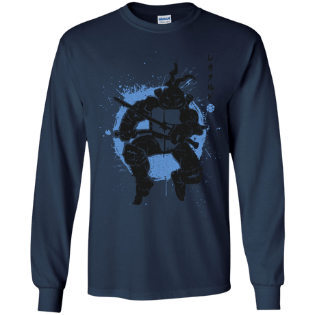 T-Shirts Navy / YS TMNT - Katana Warrior Youth Long Sleeve T-Shirt