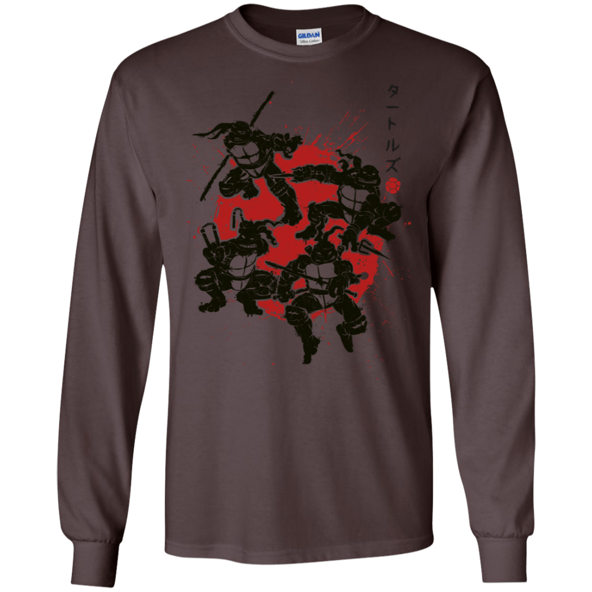 T-Shirts Dark Chocolate / S TMNT - Mutant Warriors Men's Long Sleeve T-Shirt