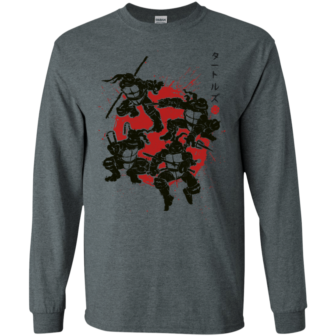 T-Shirts Dark Heather / S TMNT - Mutant Warriors Men's Long Sleeve T-Shirt