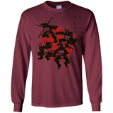 T-Shirts Maroon / S TMNT - Mutant Warriors Men's Long Sleeve T-Shirt