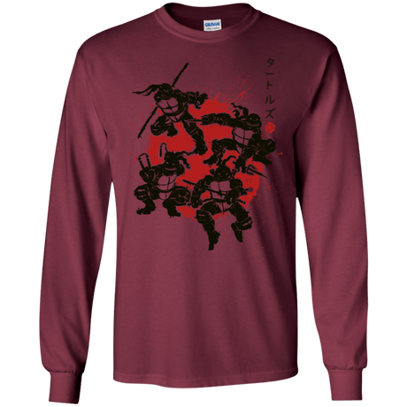 T-Shirts Maroon / S TMNT - Mutant Warriors Men's Long Sleeve T-Shirt
