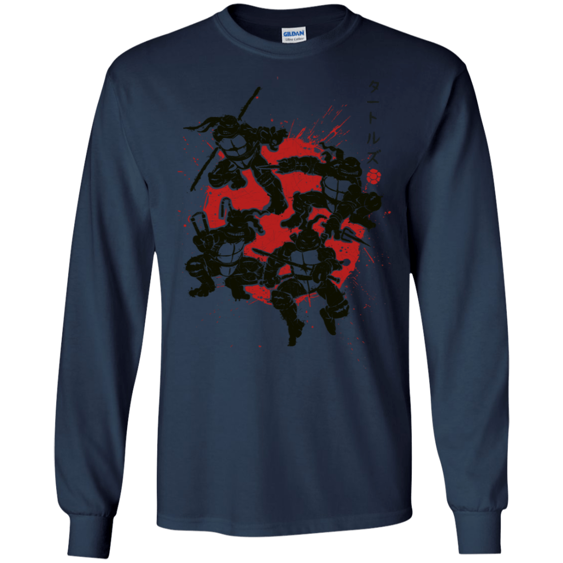 T-Shirts Navy / S TMNT - Mutant Warriors Men's Long Sleeve T-Shirt