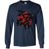 T-Shirts Navy / S TMNT - Mutant Warriors Men's Long Sleeve T-Shirt