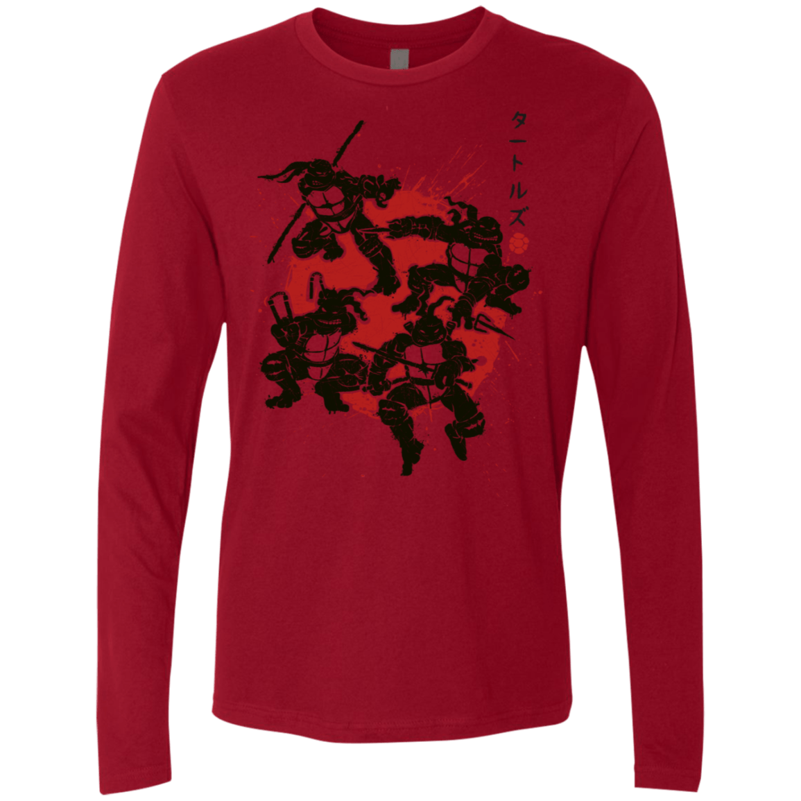 T-Shirts Cardinal / S TMNT - Mutant Warriors Men's Premium Long Sleeve