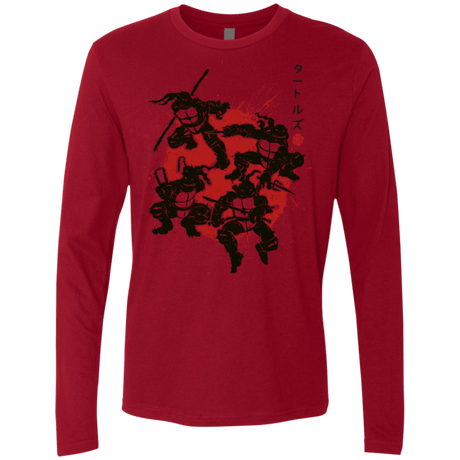 T-Shirts Cardinal / S TMNT - Mutant Warriors Men's Premium Long Sleeve