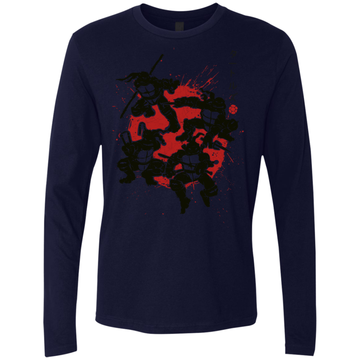 T-Shirts Midnight Navy / S TMNT - Mutant Warriors Men's Premium Long Sleeve