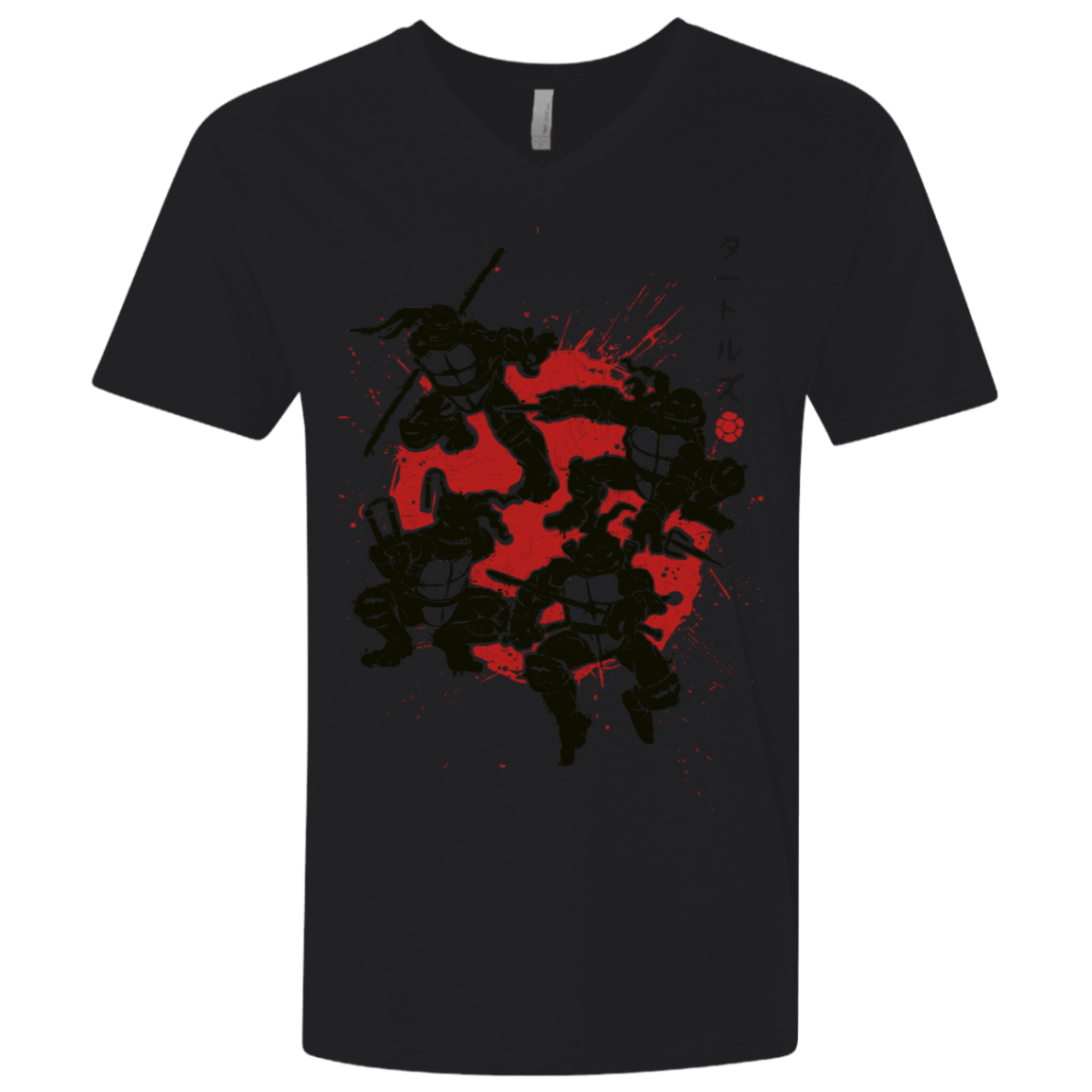 T-Shirts Black / X-Small TMNT - Mutant Warriors Men's Premium V-Neck