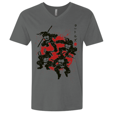 T-Shirts Heavy Metal / X-Small TMNT - Mutant Warriors Men's Premium V-Neck