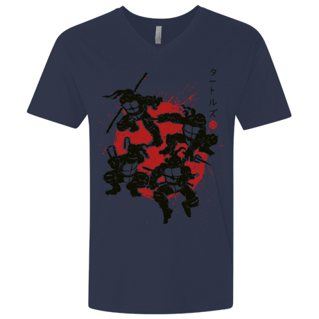 T-Shirts Midnight Navy / X-Small TMNT - Mutant Warriors Men's Premium V-Neck