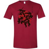 T-Shirts Cardinal Red / S TMNT - Mutant Warriors Men's Semi-Fitted Softstyle